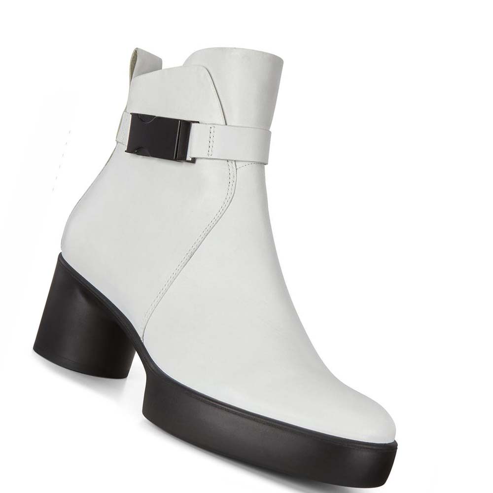 Női Ecco Shape Sculpted Motion 35 Mid-cut Ruha Cipő Fehér | HU 116QMA